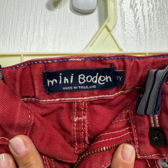 Mini Boden Red Skinny Jeans - Picture 4 of 8